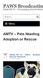 Mobile Screenshot of pawsbroadcasting.com