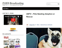 Tablet Screenshot of pawsbroadcasting.com